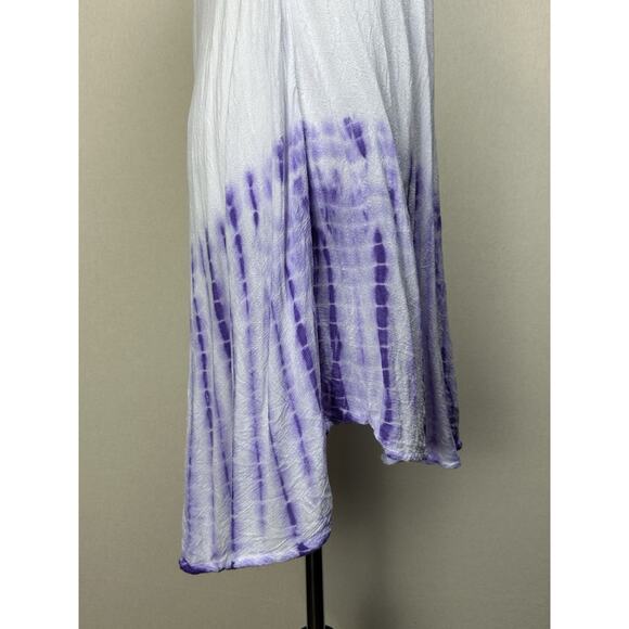 Advance Apparels Embroidered Dress Free Size Boho Beach Lightweight Tie-dyed - Picture 6 of 15